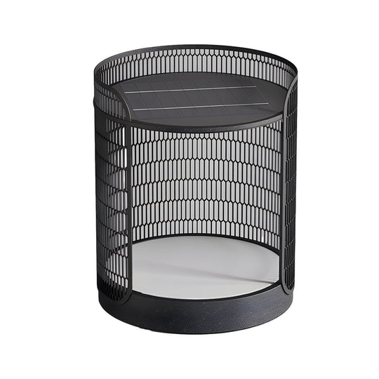 19 Inch LED Mesh Outdoor Floor Lamp with Table