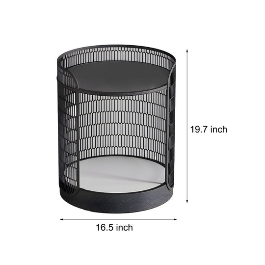 19 Inch LED Mesh Outdoor Floor Lamp with Table