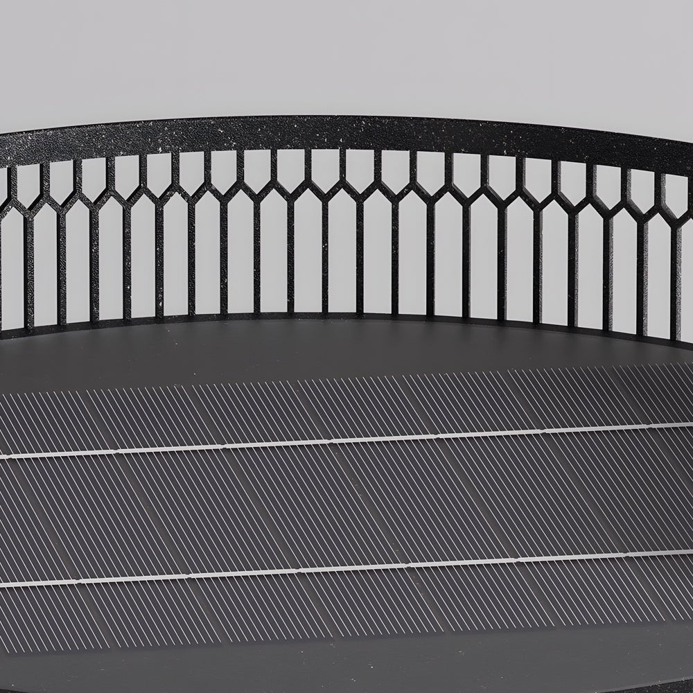 19 Inch LED Mesh Outdoor Floor Lamp with Table