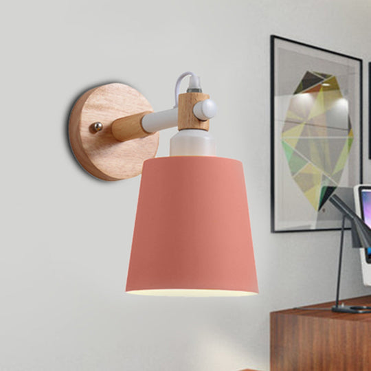 Nordic Style Metal Wall Sconce – Nursing Room Bucket Lamp