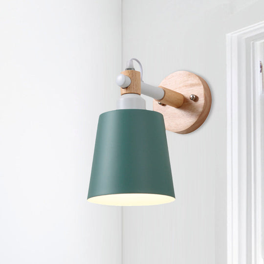 Nordic Style Metal Wall Sconce – Nursing Room Bucket Lamp
