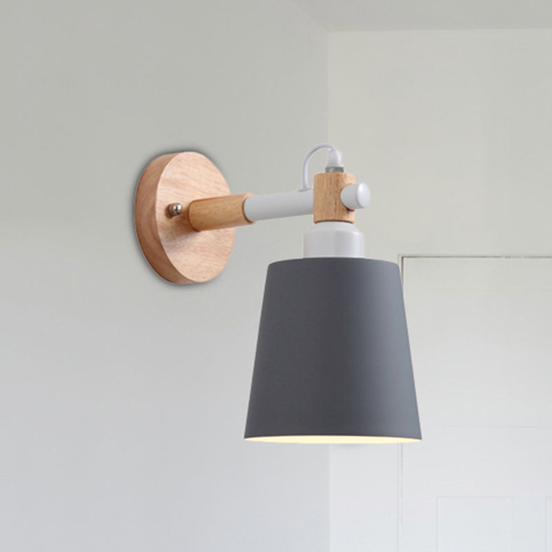 Nordic Style Metal Wall Sconce – Nursing Room Bucket Lamp