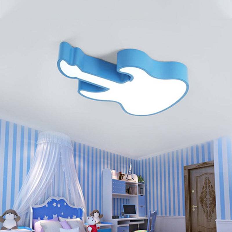 Guitar Baby LED Ceiling Light for Kids' Bedroom - Acrylic Ceiling Mount Fixture