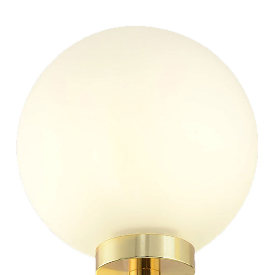 Modern Nordic Style 6/8-Light Black Chandelier with Globe Glass Shade