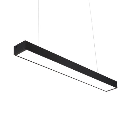 Contemporary LED Ceiling Light Fixture in Sleek Black - Available in 3 Widths