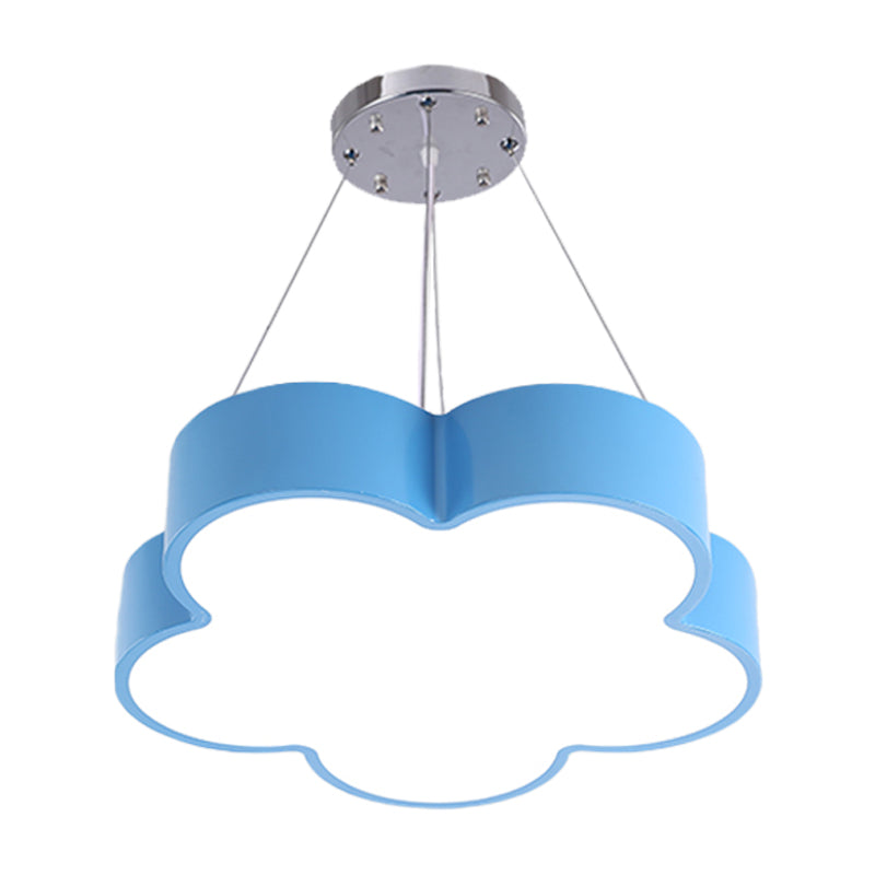 Kids LED Flower Chandelier Pendant Light Kit with Multicolor Acrylic Shade