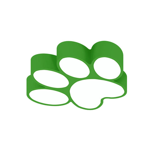 Hallway Home Paw LED Flushmount Ceiling Light - Acrylic, Kids' Lovely Design