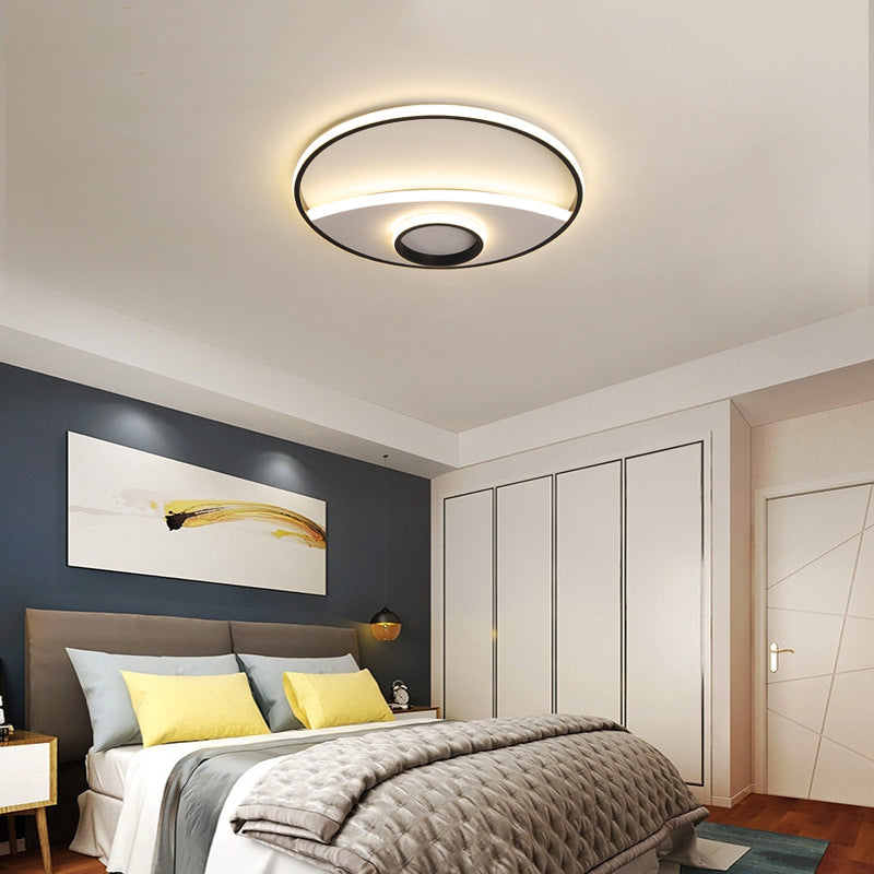 Modern Silver Circle Ceiling Fixture: Acrylic Flushmount Lights in Warm/White – 16"/19.5"/23.5