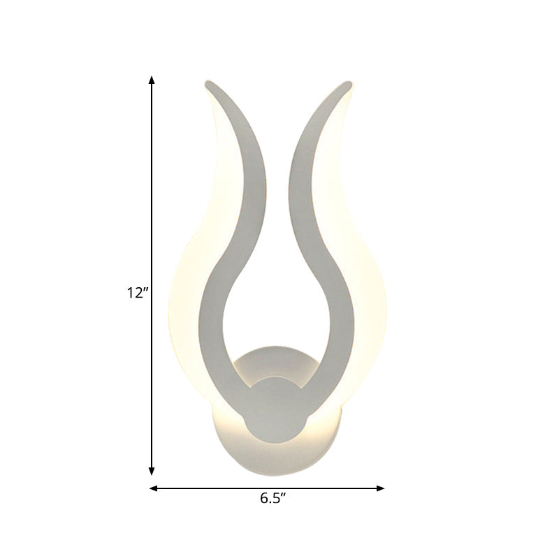 Stylish Fire-Shaped LED Wall Sconce for Kitchen and Dining Room