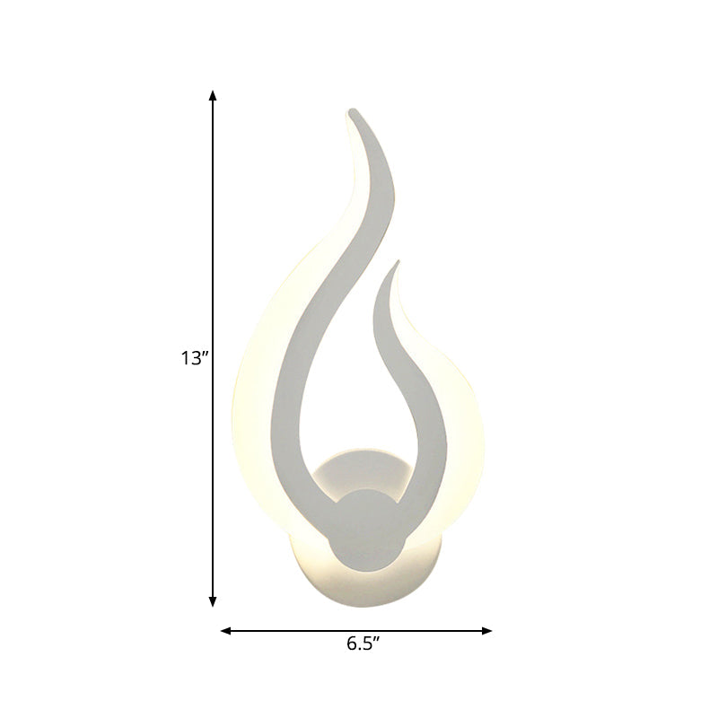 Stylish Fire-Shaped LED Wall Sconce for Kitchen and Dining Room