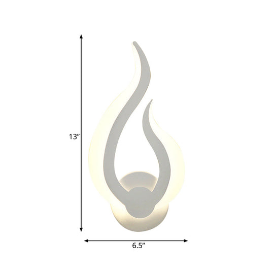 Stylish Fire-Shaped LED Wall Sconce for Kitchen and Dining Room