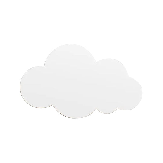 Kids Bedroom LED Wall Sconce - Plastic Cloud Design, Slim & Modern, White