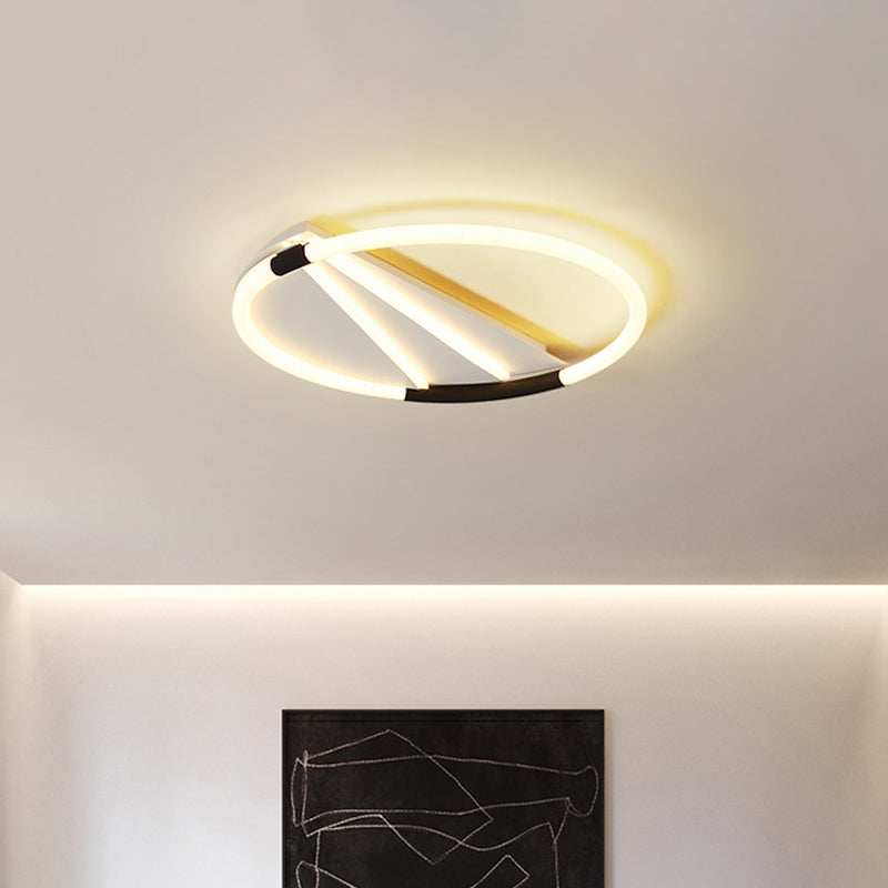LED Ceiling Flush Light in White with Acrylic Shade - Rectangle/Round/Square, Warm/White Light