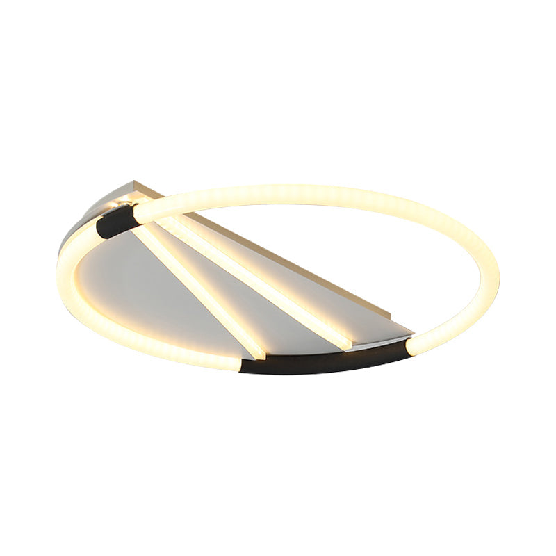 LED Ceiling Flush Light in White with Acrylic Shade - Rectangle/Round/Square, Warm/White Light