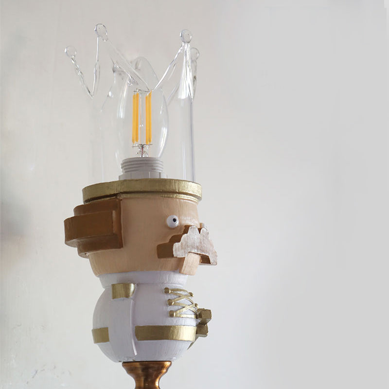 White Crystal King Sconce for Stair Foyer