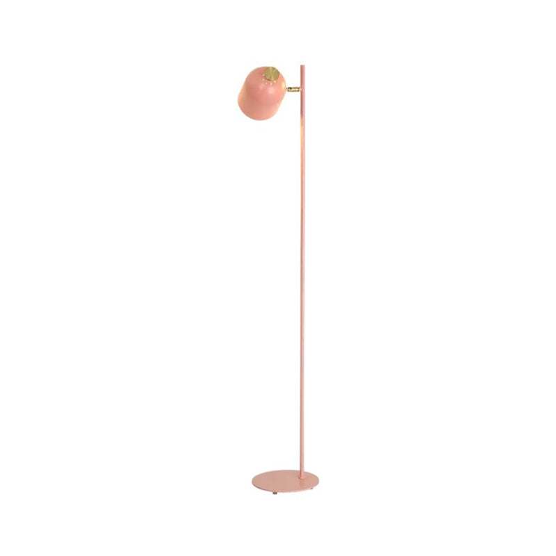 Candy Colored Metal Floor Light - Stylish Macaron Design for Living Room