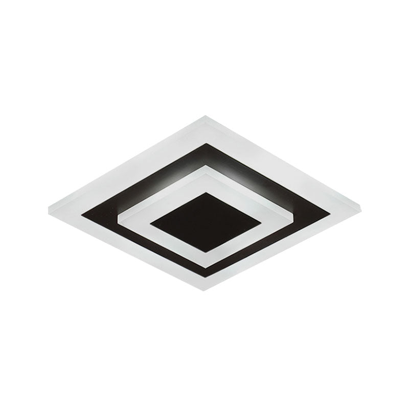 Modern Square Flush Acrylic Ceiling Light for Corridor Kitchen