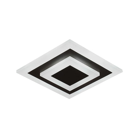 Modern Square Flush Acrylic Ceiling Light for Corridor Kitchen