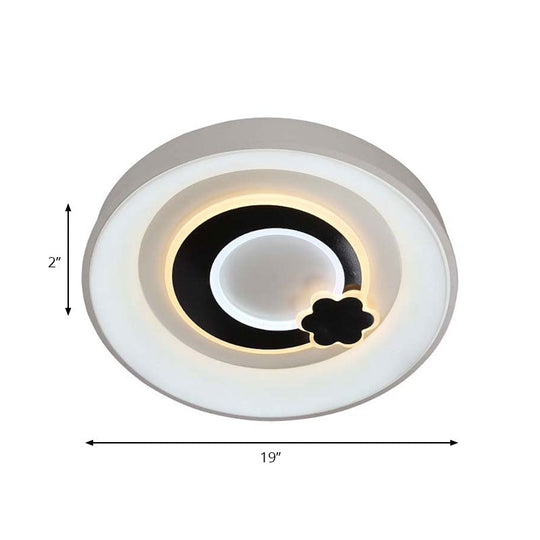 Modern White LED Ceiling Light – Stylish Acrylic Lamp for Kitchen Hallway