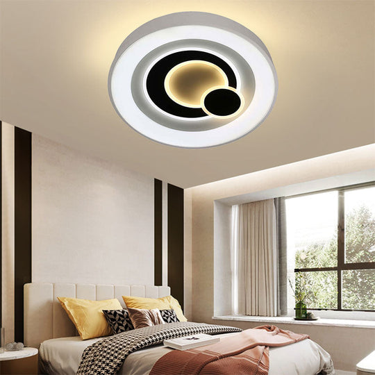 Modern White LED Ceiling Light – Stylish Acrylic Lamp for Kitchen Hallway