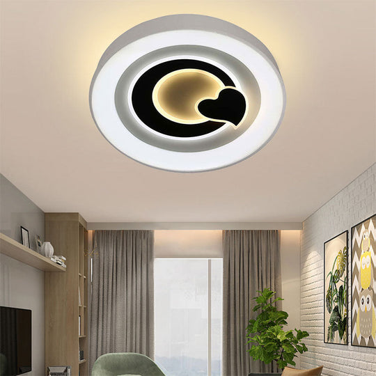 Modern White LED Ceiling Light – Stylish Acrylic Lamp for Kitchen Hallway