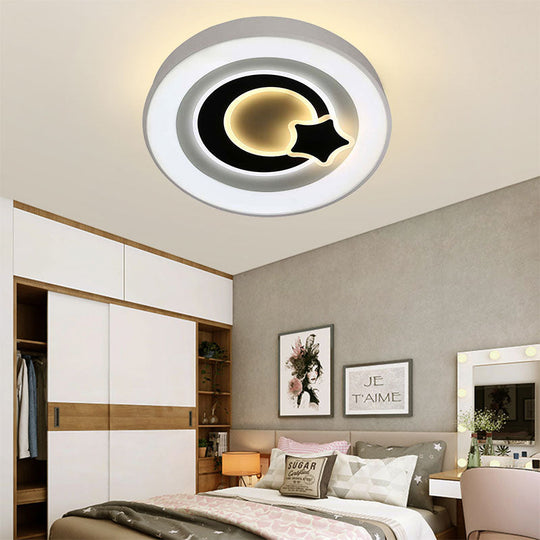 Modern White LED Ceiling Light – Stylish Acrylic Lamp for Kitchen Hallway