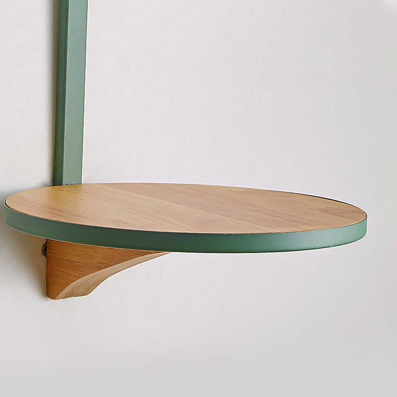 Modern Metal Cone Wall Sconce with Shelf - Bedroom Wall Lamp