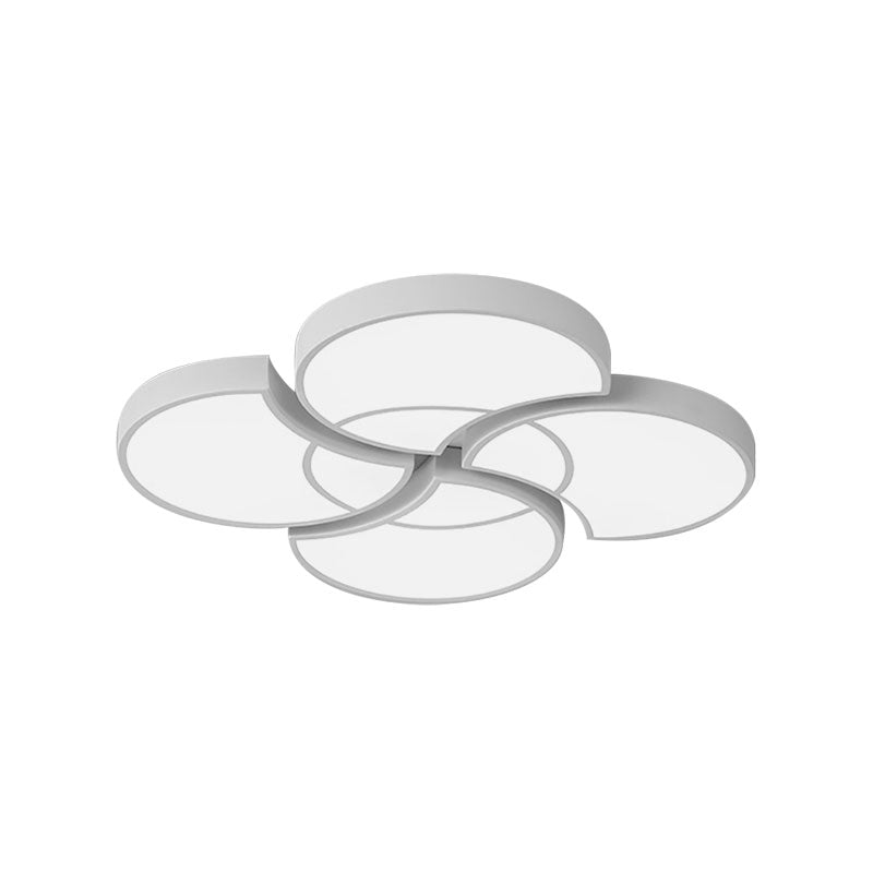 Floral Flush Ceiling Light for Kids' Spaces - Metal and Acrylic Ceiling Lamp for Kindergarten and Corridor