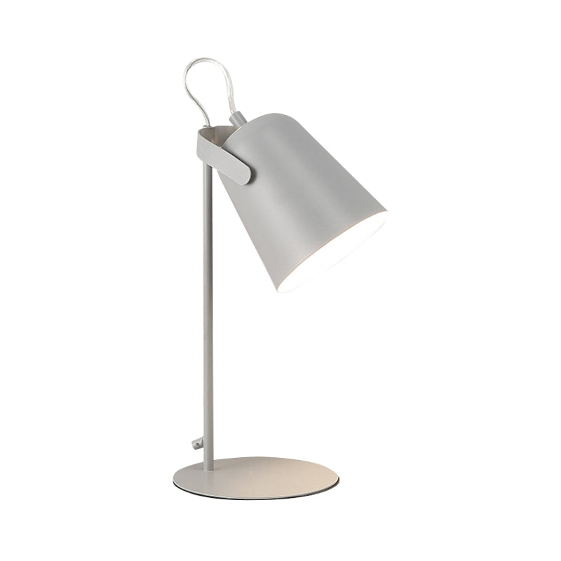 Nordic Style Rotatable Desk Lamp: Metal Plug-In Light for Dormitory Bedroom
