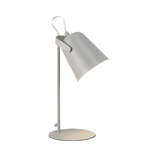 Nordic Style Rotatable Desk Lamp: Metal Plug-In Light for Dormitory Bedroom