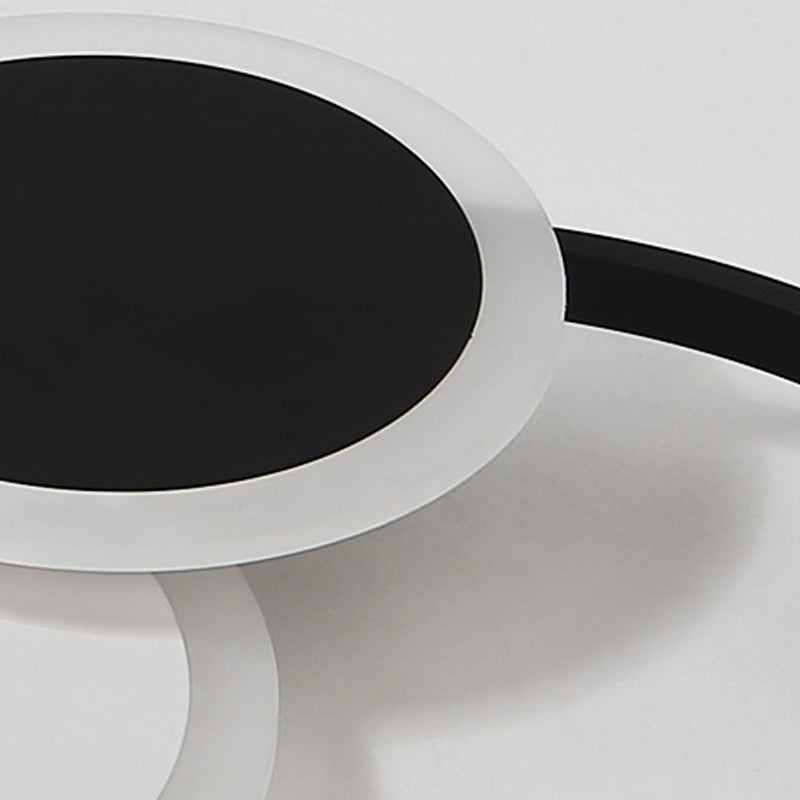 Modern Acrylic Stacked Ring LED Ceiling Lamp for Dining Room and Kitchen Flush Lighting