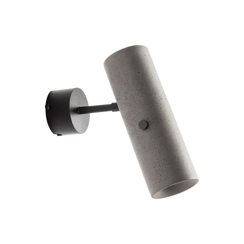 Grey LED Wall Light: Tube Store Spotlight with Swivel Joint