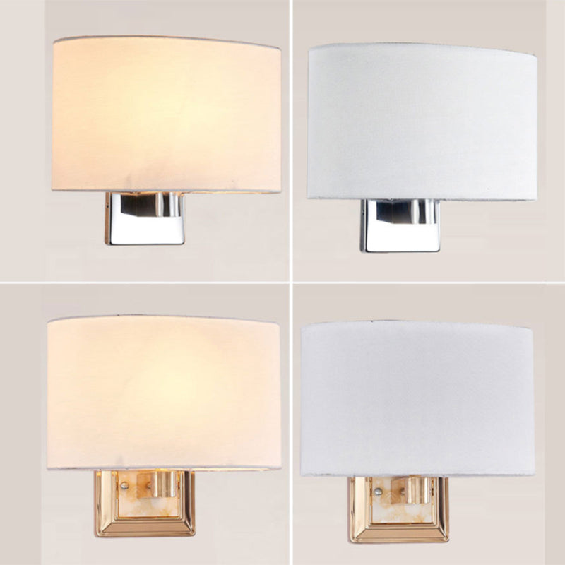 Curved Wall Mounted Lamp: Minimalist 1-Light Sconce Light, Chrome/Gold Finish for Dining Room