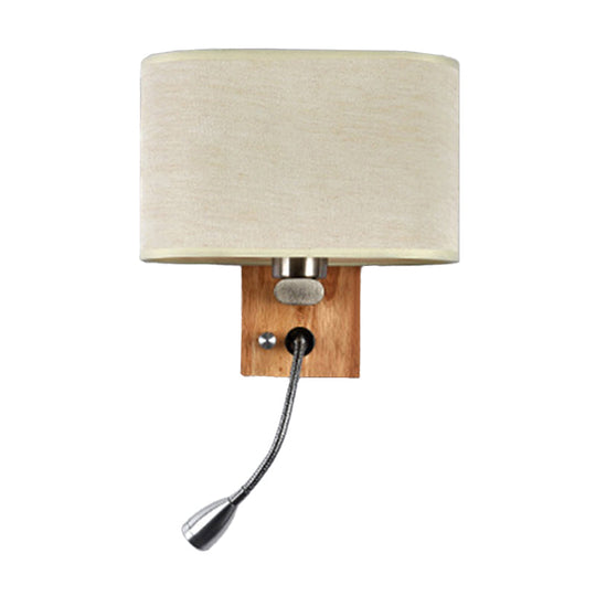 Fabric Adjustable Bedside Reading Lamp