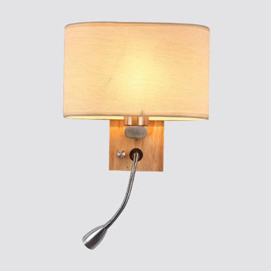 Fabric Adjustable Bedside Reading Lamp