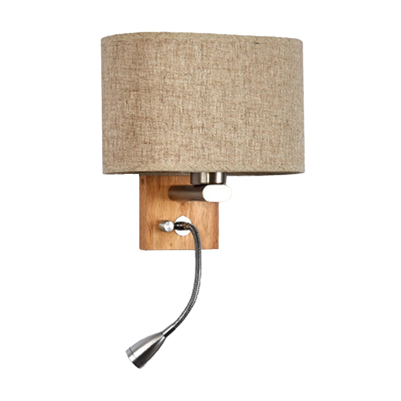 Fabric Adjustable Bedside Reading Lamp