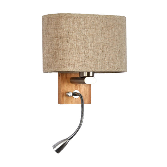Fabric Adjustable Bedside Reading Lamp