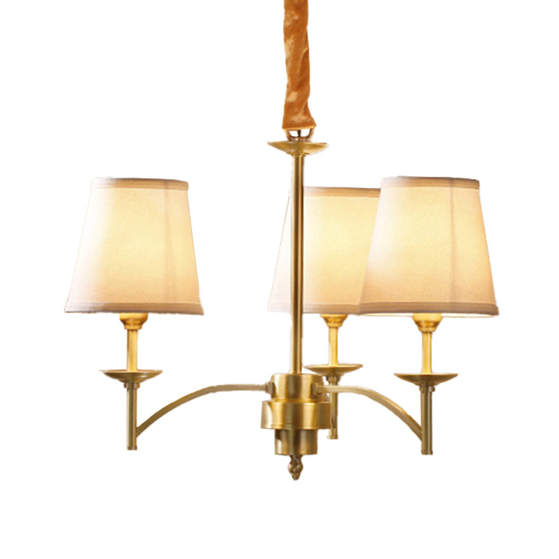 Traditional Gold Chandelier with 6/8/10 Bulb Suspension Pendant Light