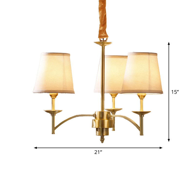 Traditional Gold Chandelier with 6/8/10 Bulb Suspension Pendant Light