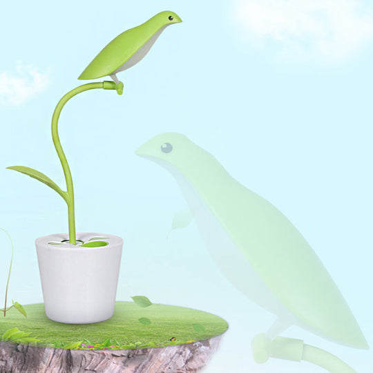 Bird Shaped Desk Light - Eye-Caring 1 Head Macaron Loft Reading Light for Kid's Bedroom