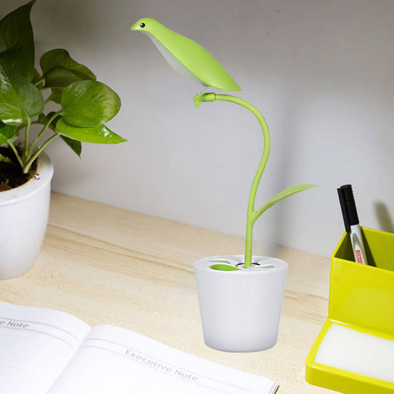 Bird Shaped Desk Light - Eye-Caring 1 Head Macaron Loft Reading Light for Kid's Bedroom
