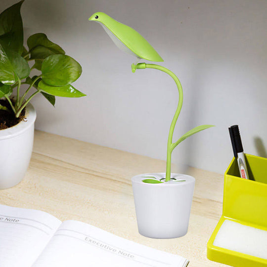 Bird Shaped Desk Light - Eye-Caring 1 Head Macaron Loft Reading Light for Kid's Bedroom