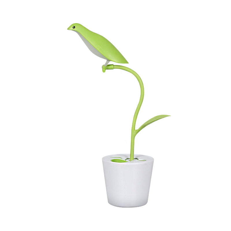 Bird Shaped Desk Light - Eye-Caring 1 Head Macaron Loft Reading Light for Kid's Bedroom