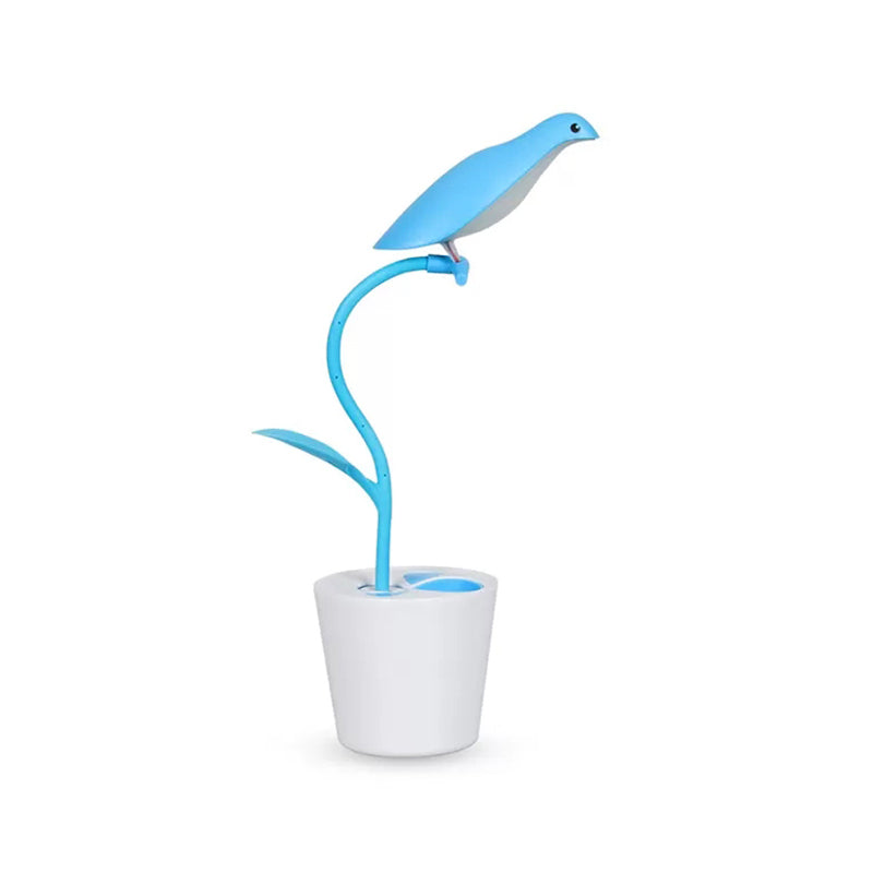 Bird Shaped Desk Light - Eye-Caring 1 Head Macaron Loft Reading Light for Kid's Bedroom