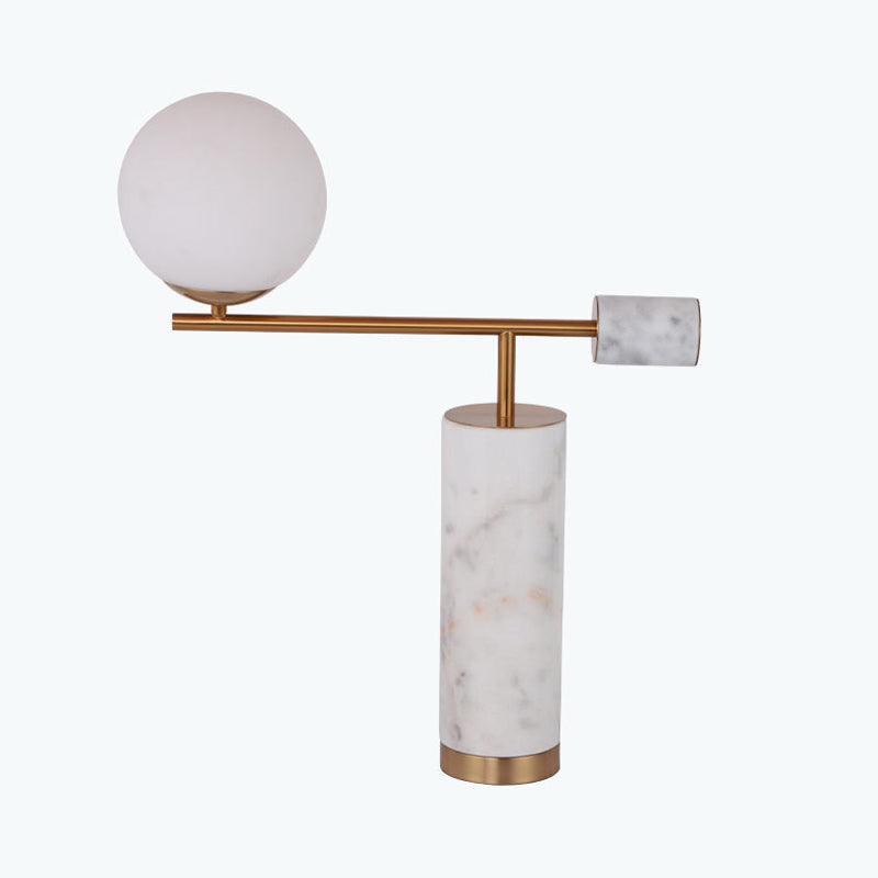 Corinne - Exquisite Designer Smoking Pipe Night Lamp: Marble 1 Head Living Room