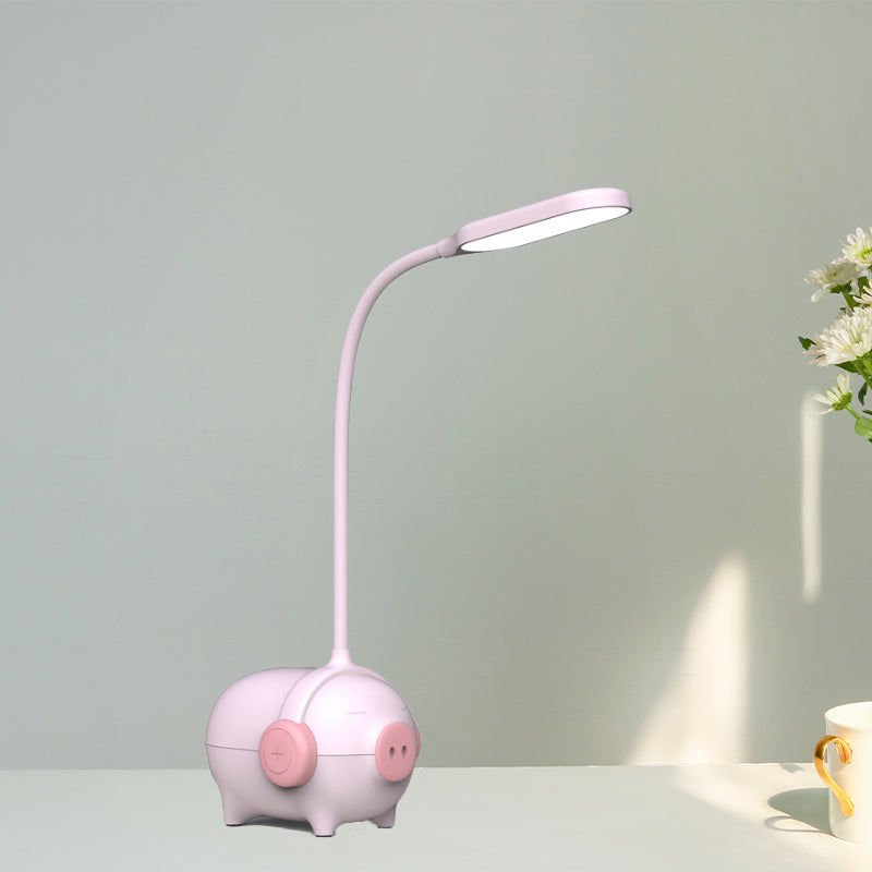 Piggydesk LED Desk Light - Flexible Gooseneck Reading Lamp