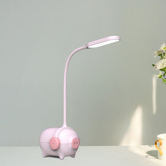 Piggydesk LED Desk Light - Flexible Gooseneck Reading Lamp