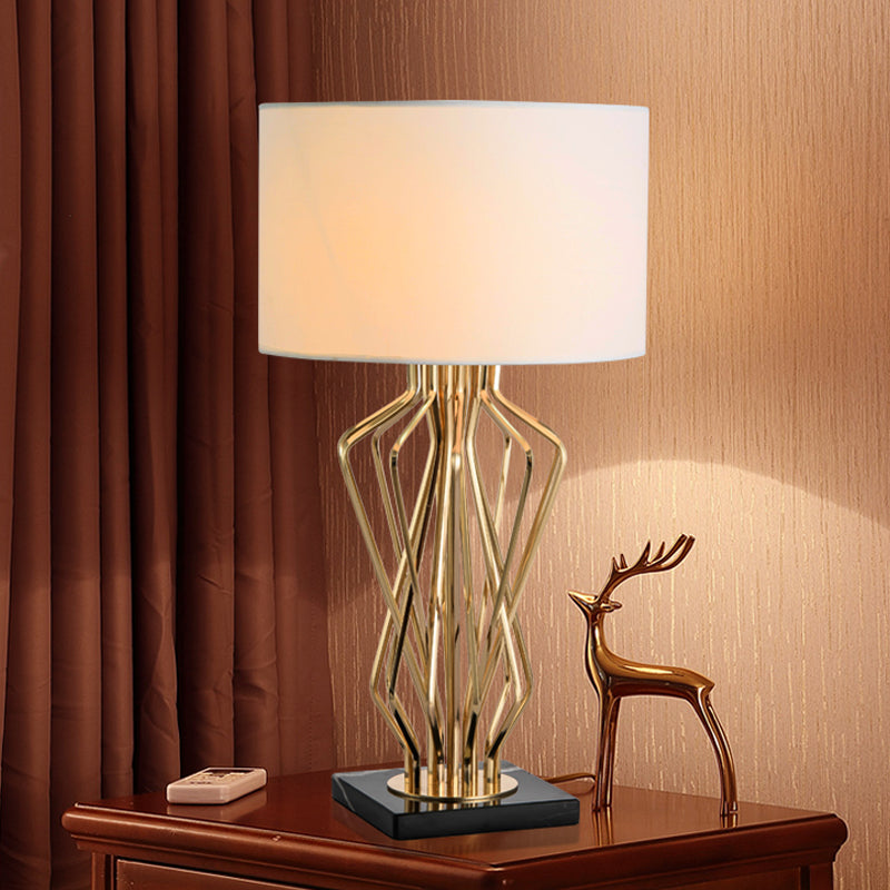 Noémie - Gold Finish Hourglass Night Light Table Lamp