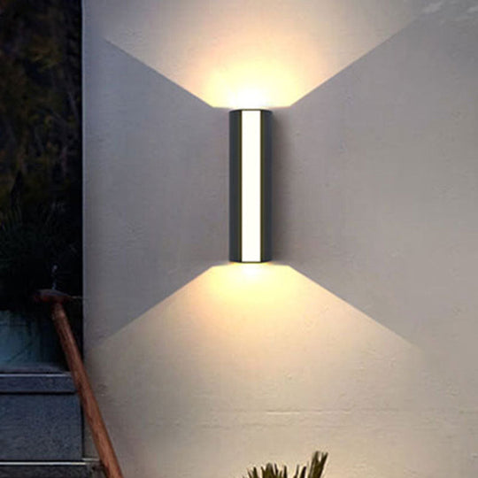 Modern Black Triangle Prism LED Wall Light in Warm/White Light - Small/Medium/Large Sizes