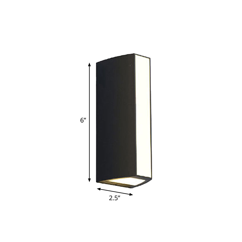 Modern Black Triangle Prism LED Wall Light in Warm/White Light - Small/Medium/Large Sizes